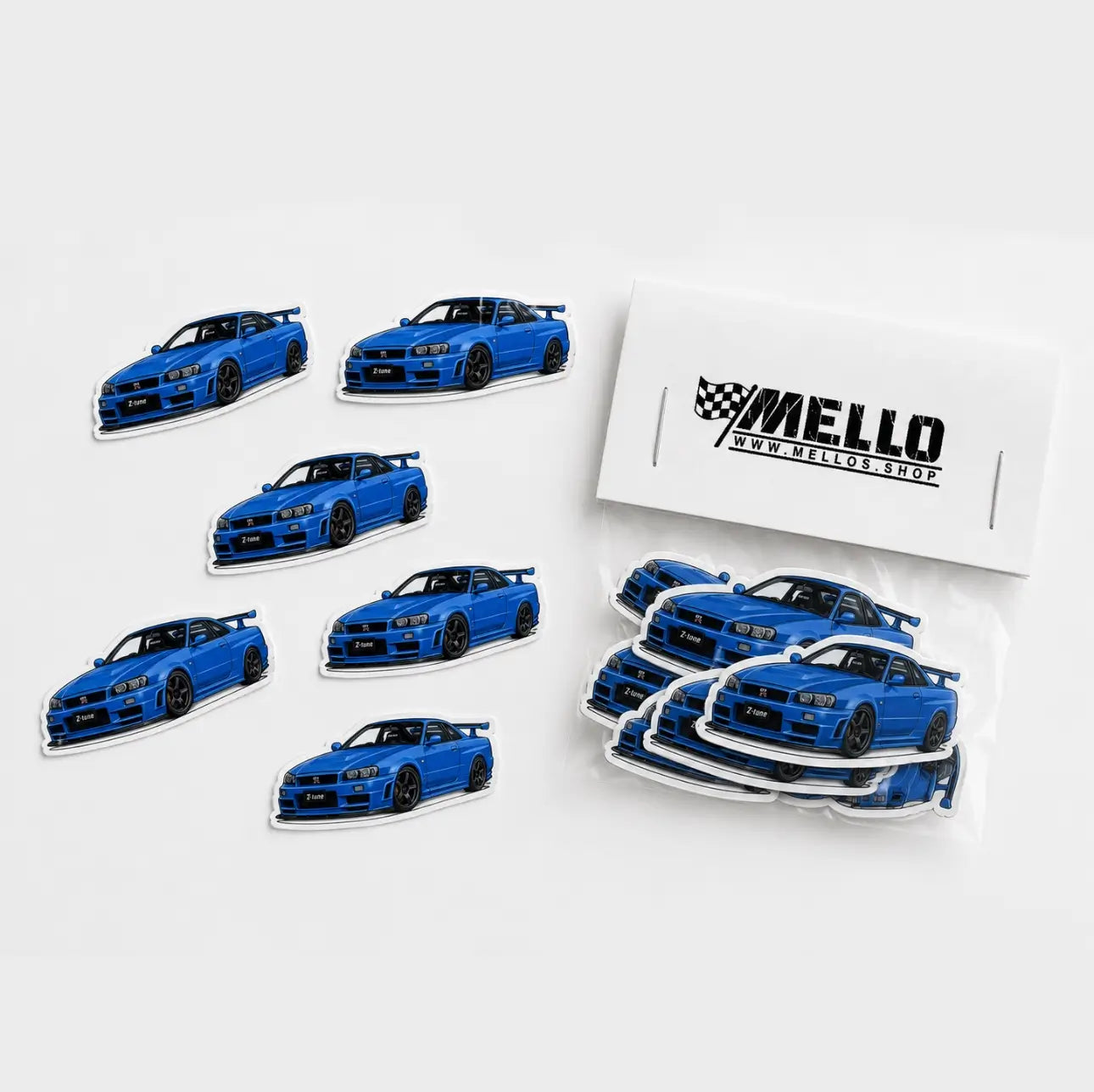 Nissan Skyline GTR R34 - Sticker Pack (10PCS)