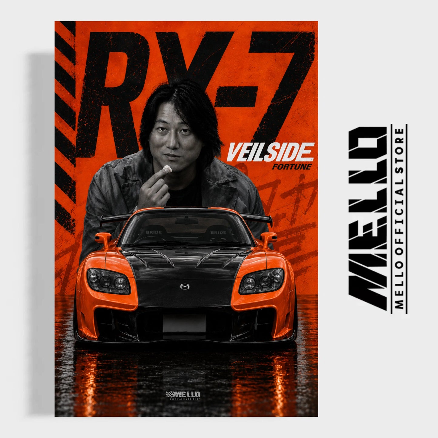 RX-7 Veilside Fortune Han Poster