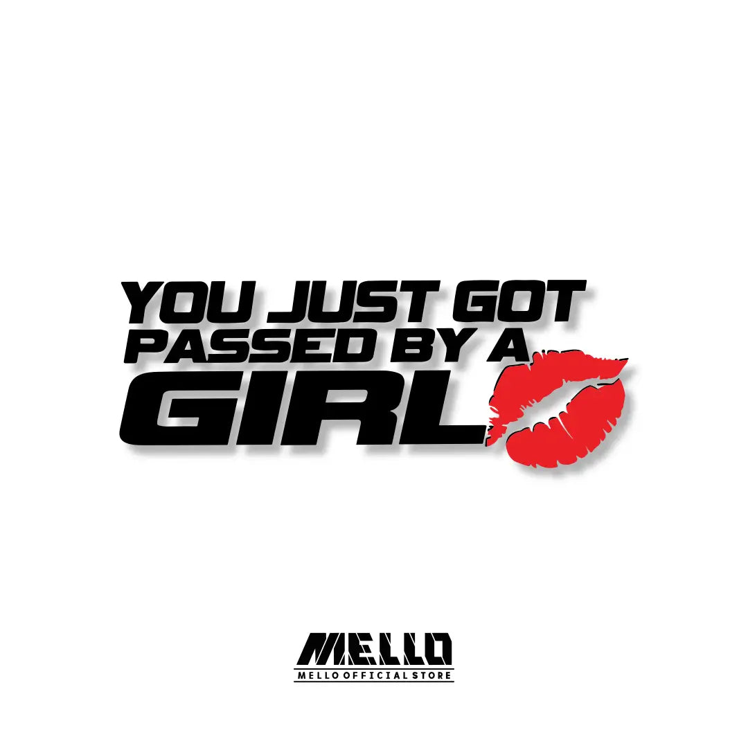 Passed by a Girl - Sticker