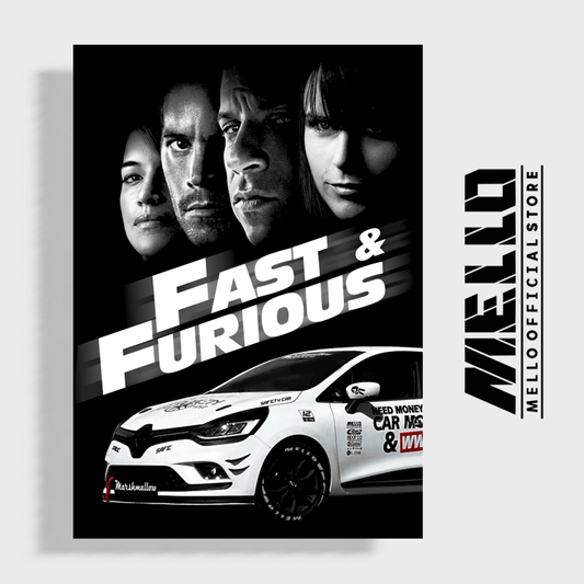 YOUR CAR on Fast & Furious Poster Vol.2 - Mello's Shop