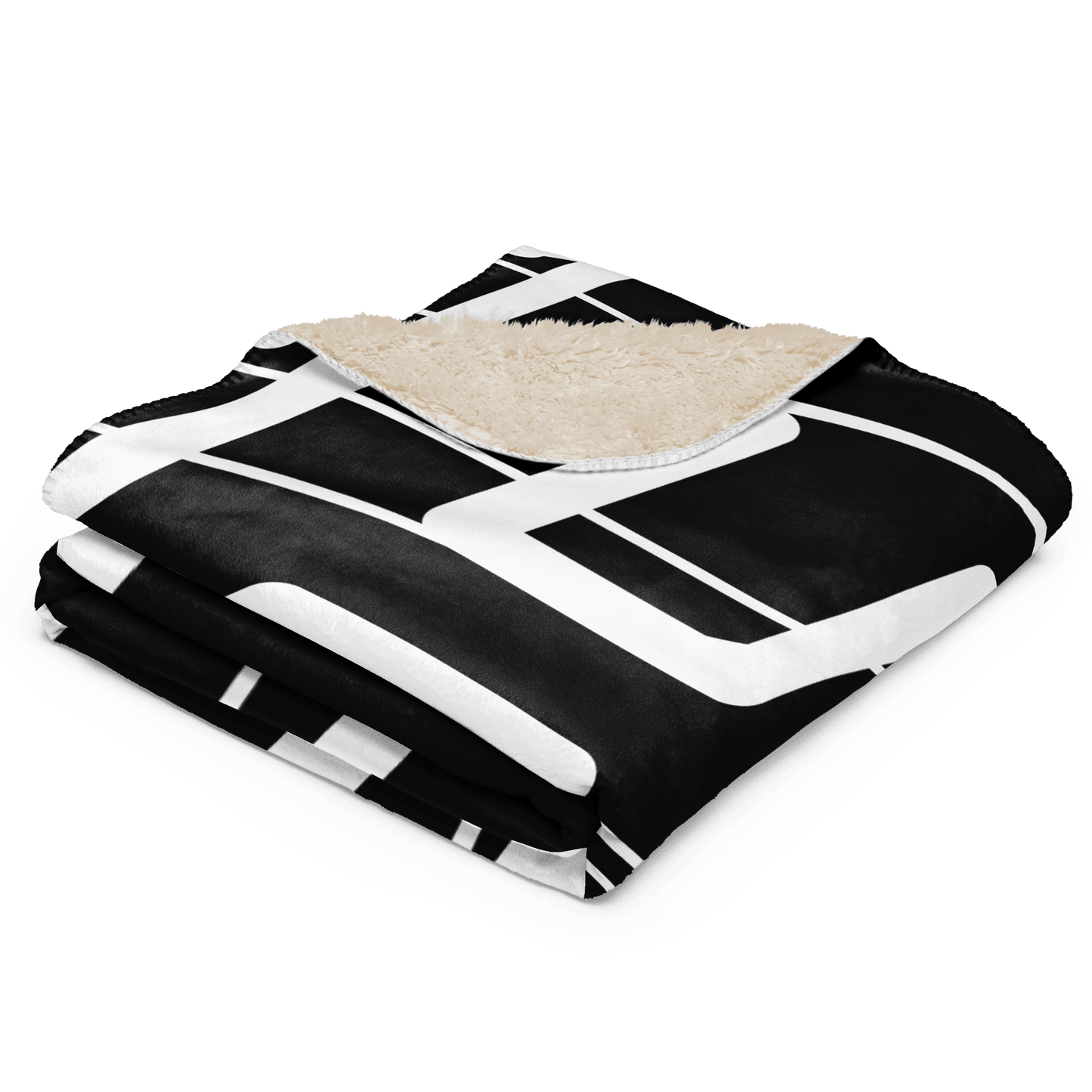 Full Black Sherpa Blanket - Premium - Mello's Shop