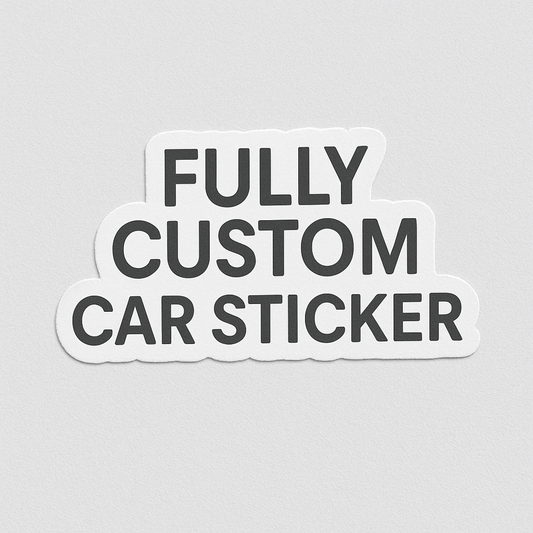 Fully Custom Car Sticker