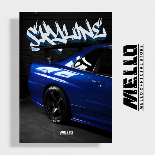 Skyline R34 Poster - Mello's Shop