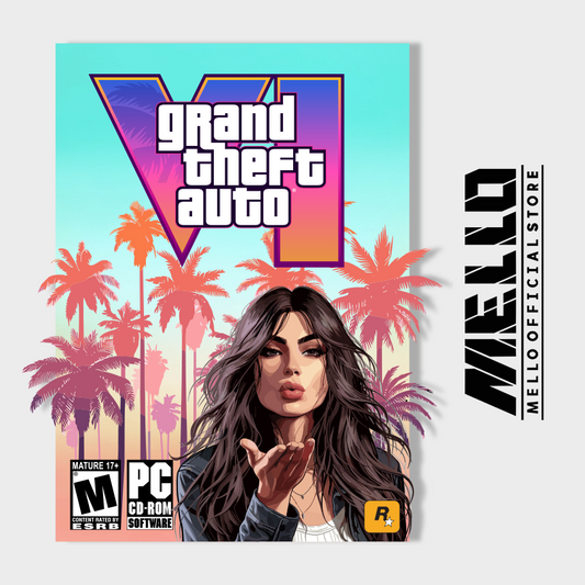 GTA 6 Brunette Bombshell - 3D Poster - Mello's Shop