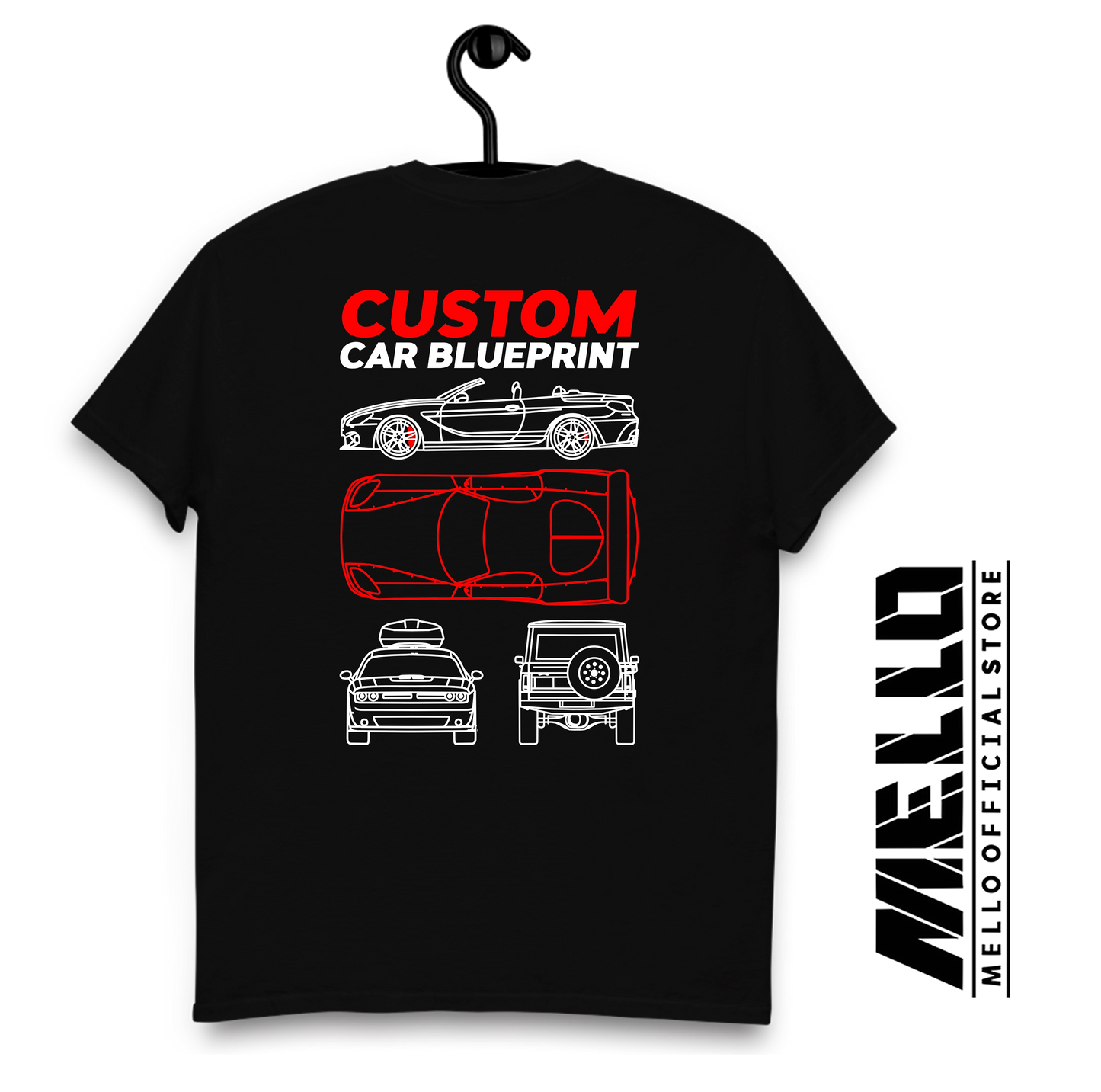 Custom Blueprint T-shirt - Premium