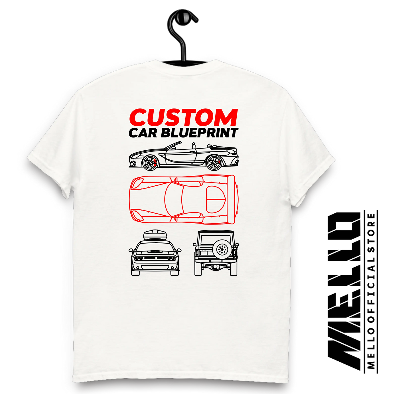 Custom Blueprint T-shirt - Premium
