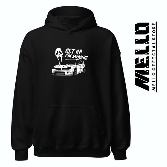 Get in! I'm driving black hoodie of a halloween Subaru - Premium - Mello's Shop