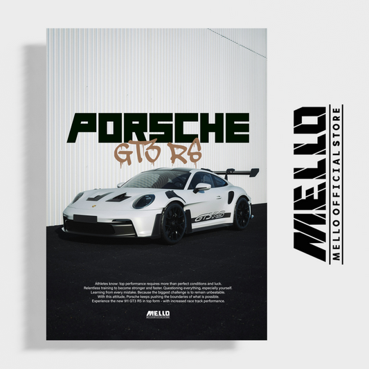 Porsche GT3 RS Poster - Mello's Shop