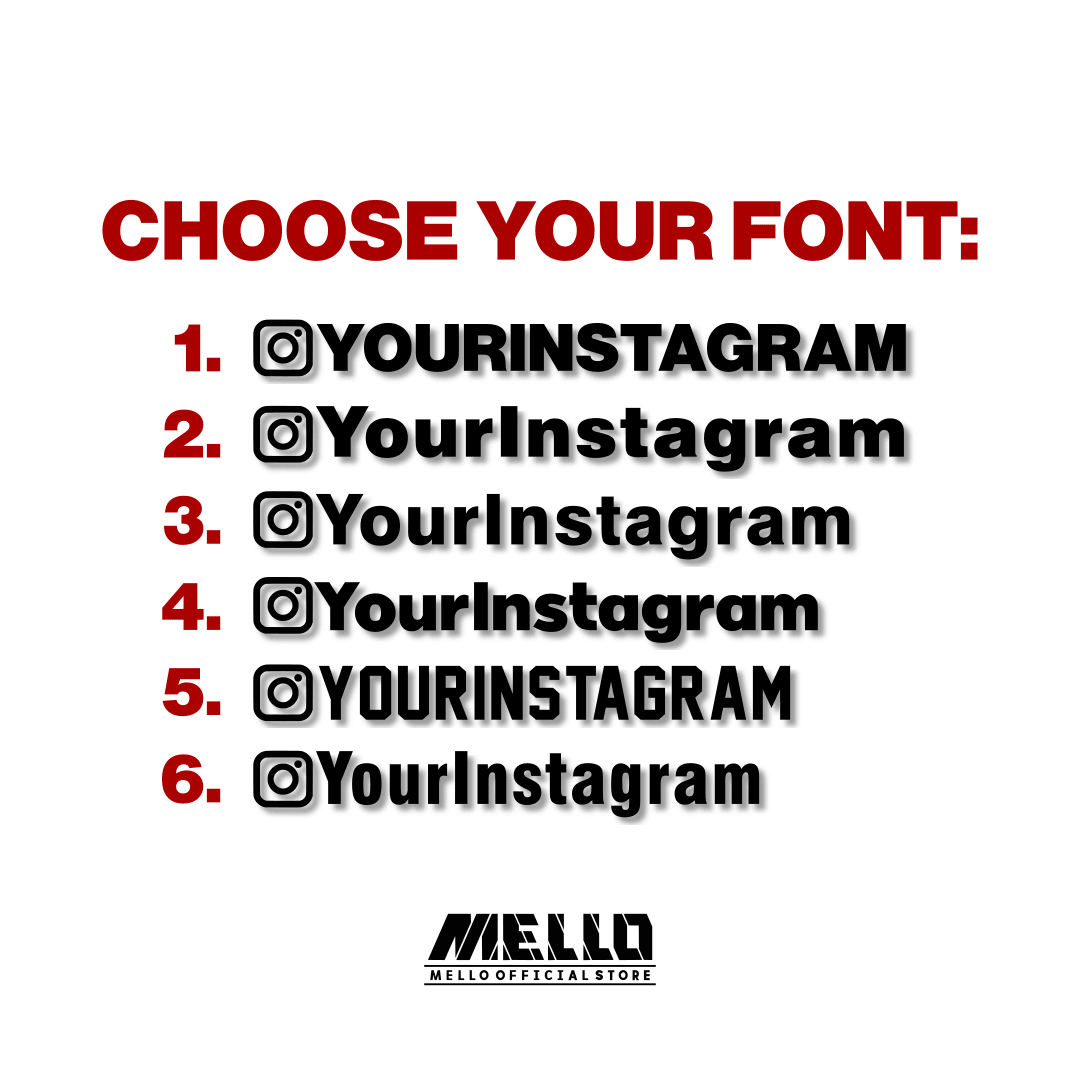 YOUR Instagram Sticker - Mello's Shop